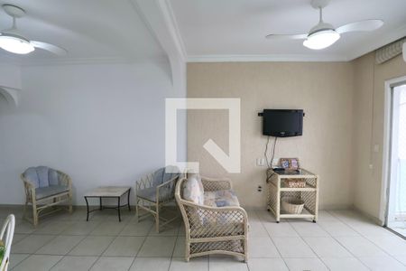 Sala de apartamento para alugar com 2 quartos, 80m² em Mar E Céu, Guarujá