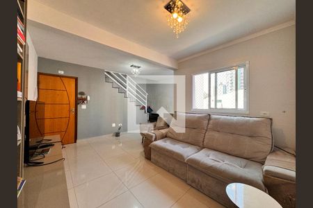 Sala de apartamento à venda com 3 quartos, 139m² em Vila Valparaíso, Santo André