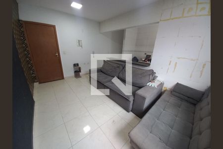 Sala de apartamento para alugar com 2 quartos, 60m² em Vila Voturuá, São Vicente