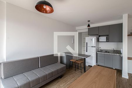 sala e cozinha compartilhadas de apartamento à venda com 1 quarto, 35m² em Vila Nair, São Paulo