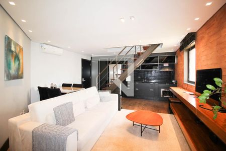 Sala de apartamento para alugar com 1 quarto, 72m² em Vila Nova Conceição, São Paulo