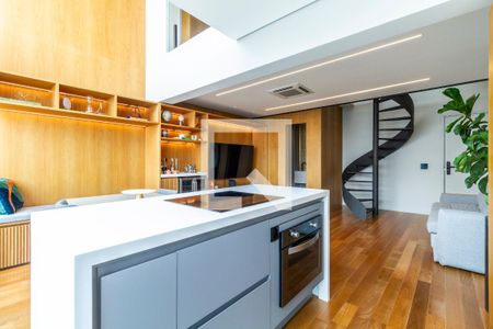 Cozinha de apartamento à venda com 1 quarto, 70m² em Pinheiros, São Paulo