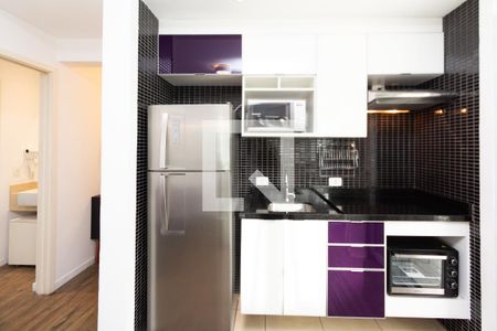 Sala/Cozinha de apartamento à venda com 1 quarto, 42m² em Vila Olímpia, São Paulo