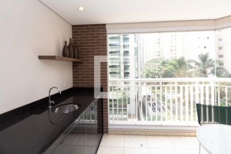 Varanda  de apartamento à venda com 1 quarto, 42m² em Vila Olímpia, São Paulo