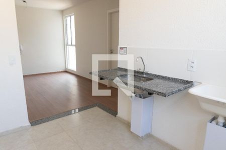 cozinha de apartamento para alugar com 2 quartos, 45m² em Cabral, Contagem