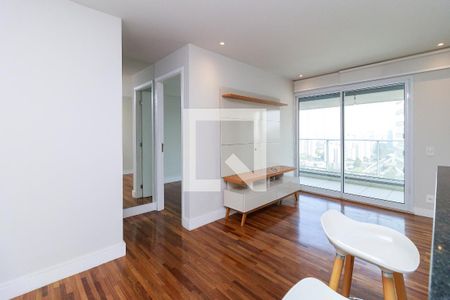 Sala de apartamento para alugar com 1 quarto, 52m² em Brooklin, São Paulo