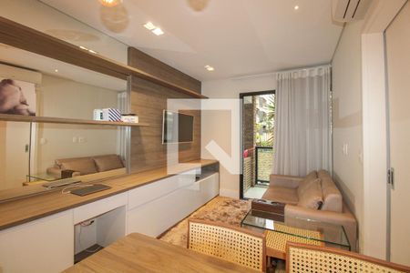 Sala de apartamento à venda com 1 quarto, 40m² em Cambuí, Campinas