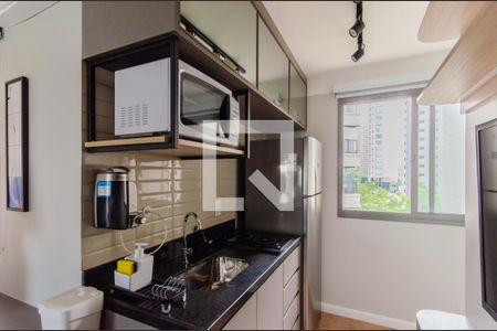 Cozinha de kitnet/studio para alugar com 1 quarto, 27m² em Chácara Klabin, São Paulo