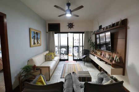 Sala de apartamento para alugar com 3 quartos, 110m² em Jardim Tres Marias, Guarujá