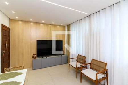 Sala de apartamento à venda com 3 quartos, 95m² em Cidade Nova, Belo Horizonte