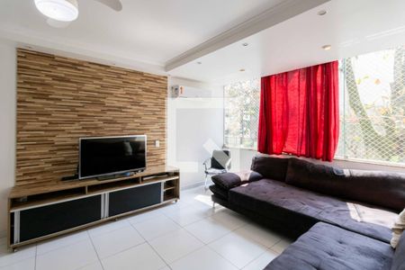 Sala de apartamento para alugar com 3 quartos, 90m² em Vila Alzira, Guarujá