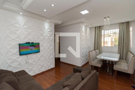 Sala de TV e Jantar de apartamento à venda com 3 quartos, 68m² em Santa Maria, Contagem