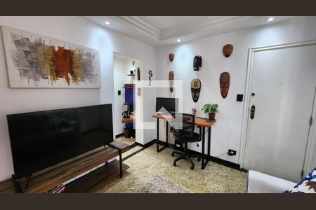 Detalhe Sala de apartamento para alugar com 1 quarto, 50m² em Ponta da Praia, Santos