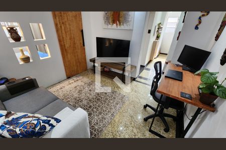 Sala de apartamento para alugar com 1 quarto, 50m² em Ponta da Praia, Santos