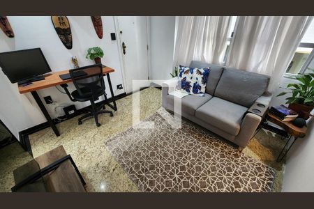 Sala de apartamento para alugar com 1 quarto, 50m² em Ponta da Praia, Santos