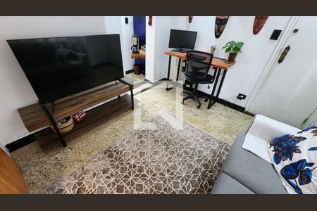 Sala de apartamento para alugar com 1 quarto, 50m² em Ponta da Praia, Santos