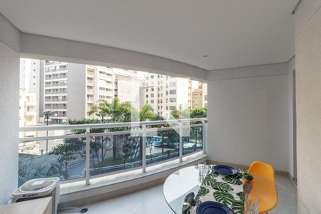 Varanda da Sala de apartamento para alugar com 1 quarto, 52m² em Santa Ifigênia, São Paulo