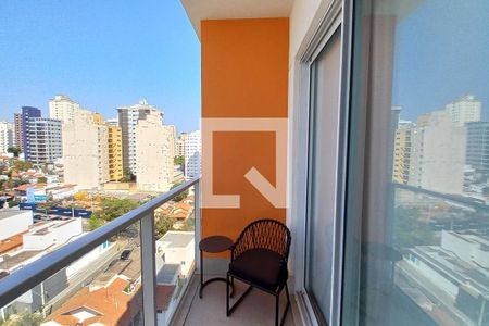 Varanda da Sala  de apartamento para alugar com 1 quarto, 38m² em Cambuí, Campinas