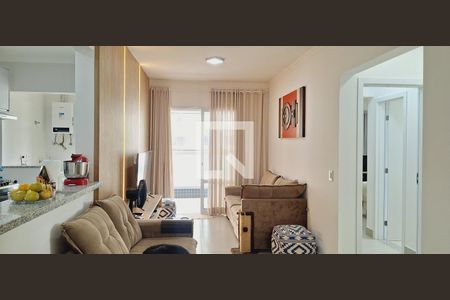 Sala de apartamento para alugar com 2 quartos, 74m² em Aviação, Praia Grande