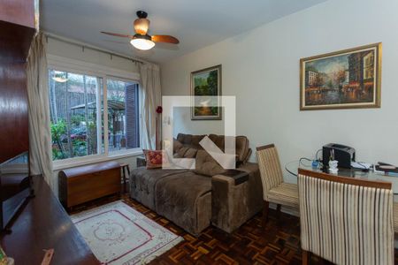 Sala de apartamento à venda com 1 quarto, 40m² em Auxiliadora, Porto Alegre