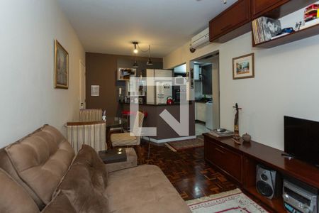 Sala de apartamento à venda com 1 quarto, 40m² em Auxiliadora, Porto Alegre