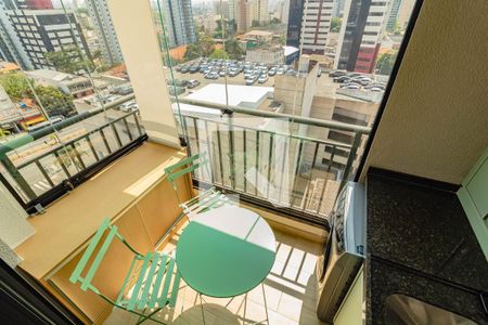 Varanda de apartamento para alugar com 1 quarto, 38m² em Mirandópolis, São Paulo