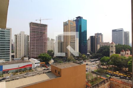 Vista da Varanda de kitnet/studio à venda com 1 quarto, 28m² em Indianópolis, São Paulo