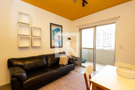 Sala de apartamento para alugar com 1 quarto, 39m² em Morro dos Ingleses, São Paulo