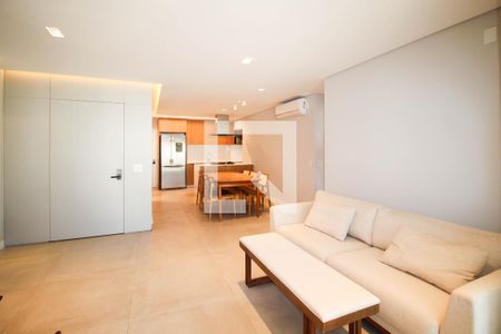 Sala de apartamento para alugar com 3 quartos, 115m² em Indianópolis, São Paulo