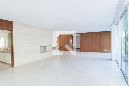 sala de jantar / lareira de casa de condomínio à venda com 4 quartos, 524m² em Vila Castela, Nova Lima