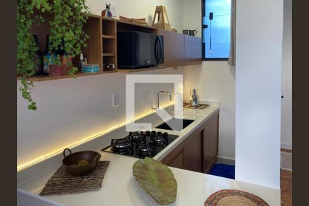 Cozinha de kitnet/studio à venda com 1 quarto, 51m² em Jardim Botânico, Rio de Janeiro