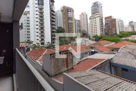 Varanda da Sala de apartamento à venda com 2 quartos, 74m² em Indianópolis, São Paulo