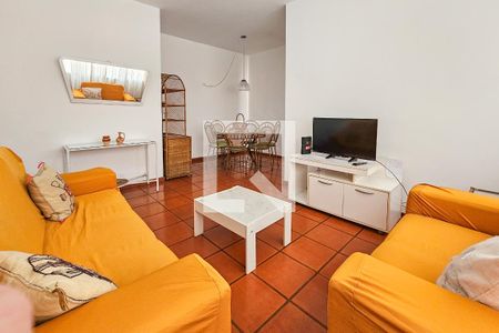 Sala de apartamento para alugar com 3 quartos, 98m² em Barra Funda, Guarujá