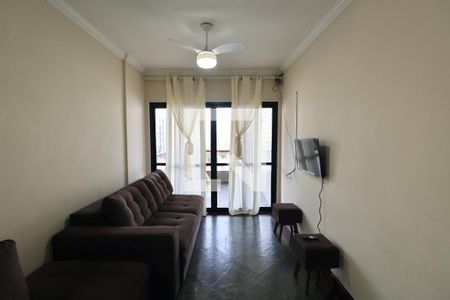 Sala de apartamento para alugar com 3 quartos, 92m² em Jardim Tres Marias, Guarujá