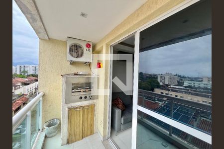 Varanda da sala de apartamento à venda com 3 quartos, 71m² em Pechincha, Rio de Janeiro