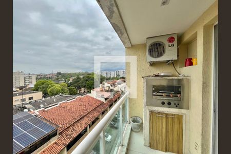 Varanda da sala de apartamento à venda com 3 quartos, 71m² em Pechincha, Rio de Janeiro