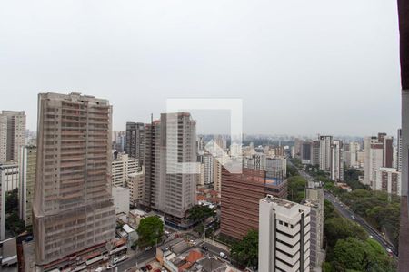 Varanda - Vista  de apartamento para alugar com 1 quarto, 27m² em Paraíso, São Paulo