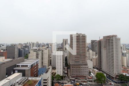 Varanda - Vista  de apartamento para alugar com 1 quarto, 27m² em Paraíso, São Paulo