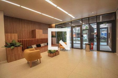 Apartamento para alugar com 27m², 1 quarto e sem vaga Apartamento para alugar com 27m², 1 quarto e sem vagaCoworking e hall de entrada