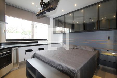 Sala/Quarto de kitnet/studio para alugar com 1 quarto, 24m² em Indianópolis, São Paulo