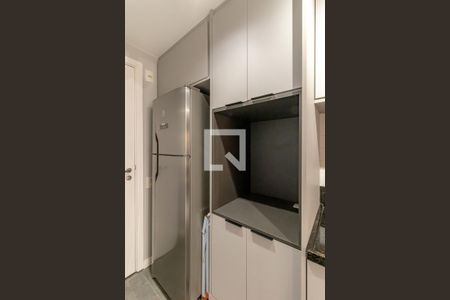 Cozinha de kitnet/studio à venda com 1 quarto, 25m² em Indianópolis, São Paulo