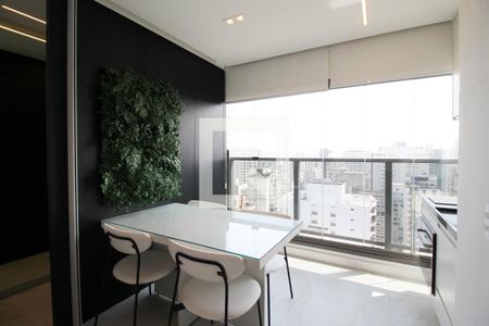 Cozinha/Varanda de kitnet/studio para alugar com 1 quarto, 29m² em Itaim Bibi, São Paulo