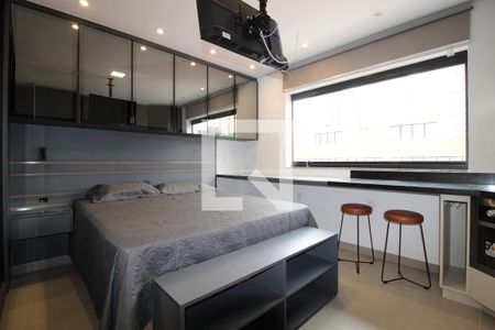 Sala/Quarto de kitnet/studio para alugar com 1 quarto, 25m² em Indianópolis, São Paulo