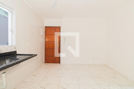 Sala e Cozinha de apartamento para alugar com 1 quarto, 32m² em Vila Constança, São Paulo