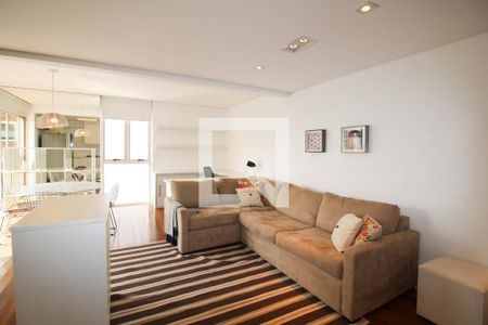 Sala de apartamento para alugar com 1 quarto, 60m² em Vila Nova Conceição, São Paulo