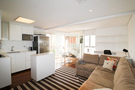 Sala de apartamento à venda com 1 quarto, 60m² em Vila Nova Conceição, São Paulo