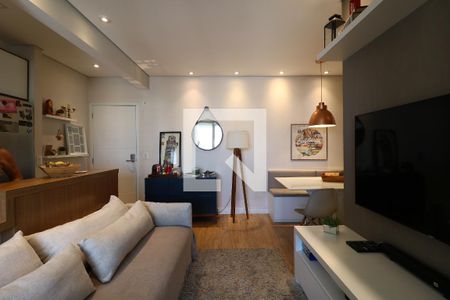 Sala de apartamento à venda com 2 quartos, 67m² em Jardim, Santo André