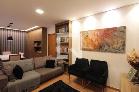 Sala de Estar de apartamento à venda com 3 quartos, 80m² em Castelo, Belo Horizonte