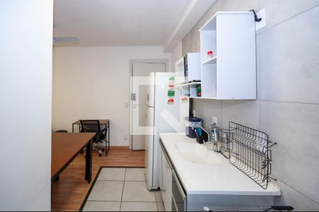 Cozinha de apartamento à venda com 2 quartos, 40m² em Várzea da Barra Funda, São Paulo