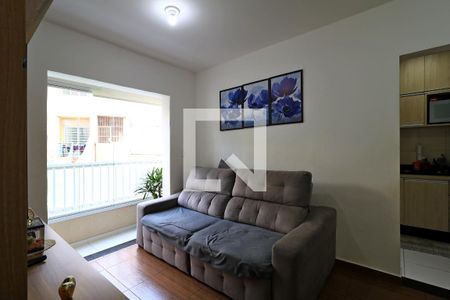 Sala de apartamento à venda com 2 quartos, 52m² em Campestre, Santo André